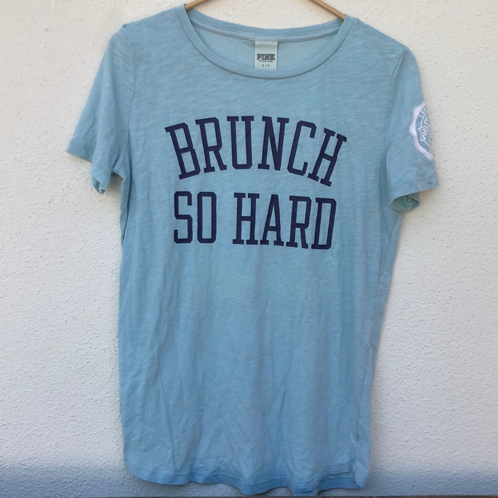 PINK Victoria’s Secret baby blue shirt size S